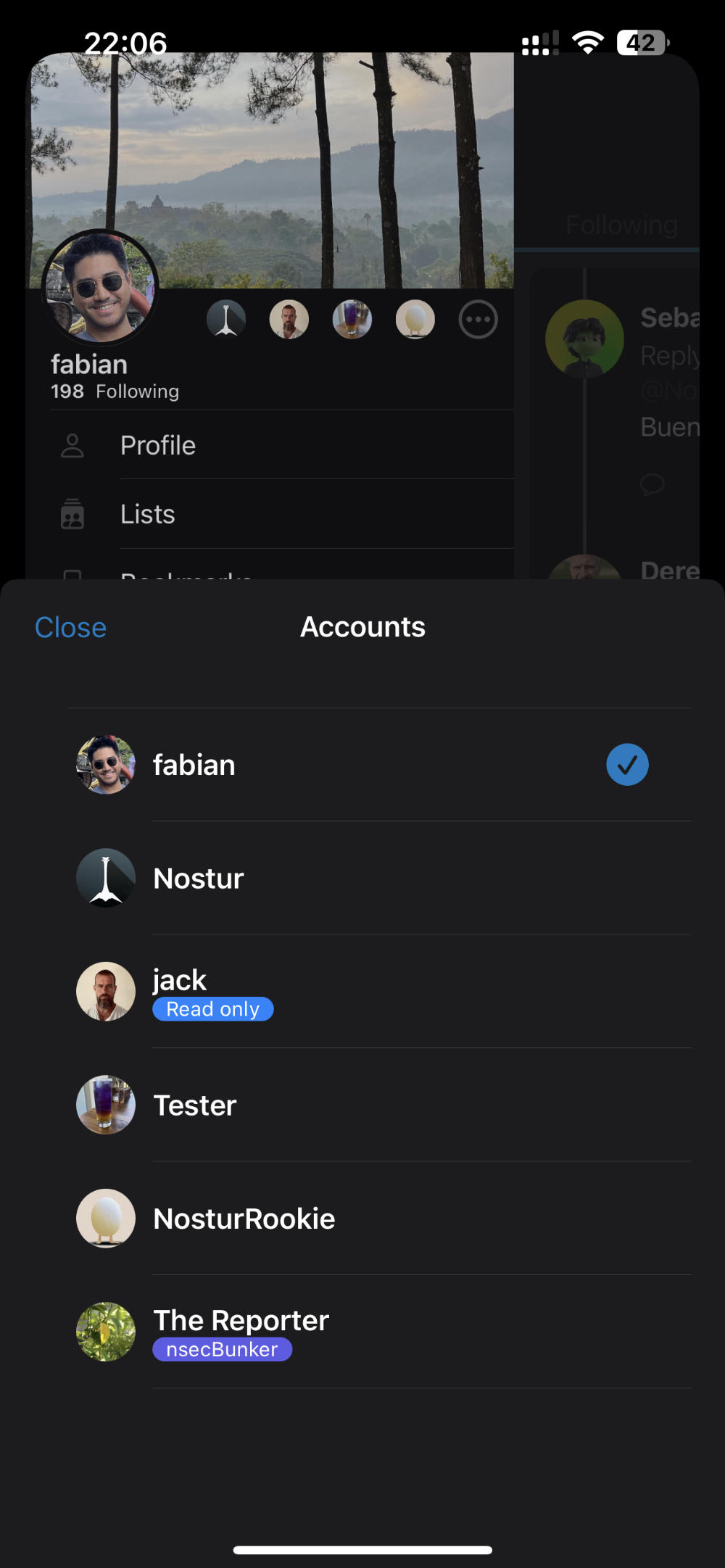 Multiple accounts